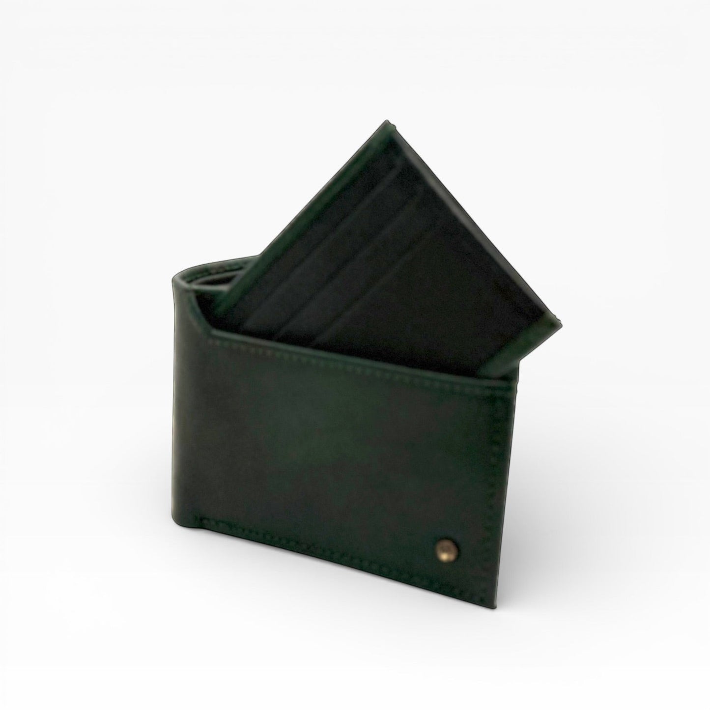 Cartera caballero con tarjetero Desmontable Mod. ROMA *Verde/Negro*