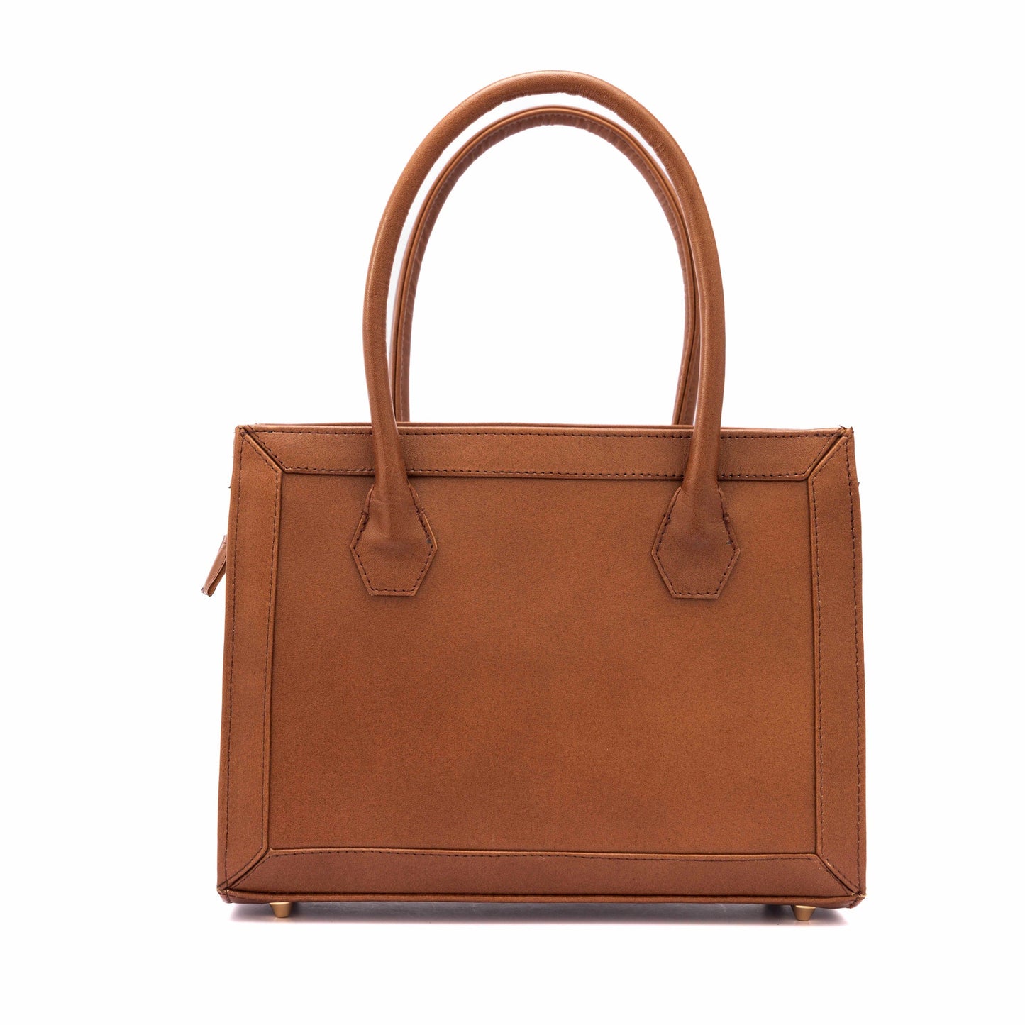 MOSVARTI Bolso Estilo Birkin Bovino laser Mod. Manhattan (Café)