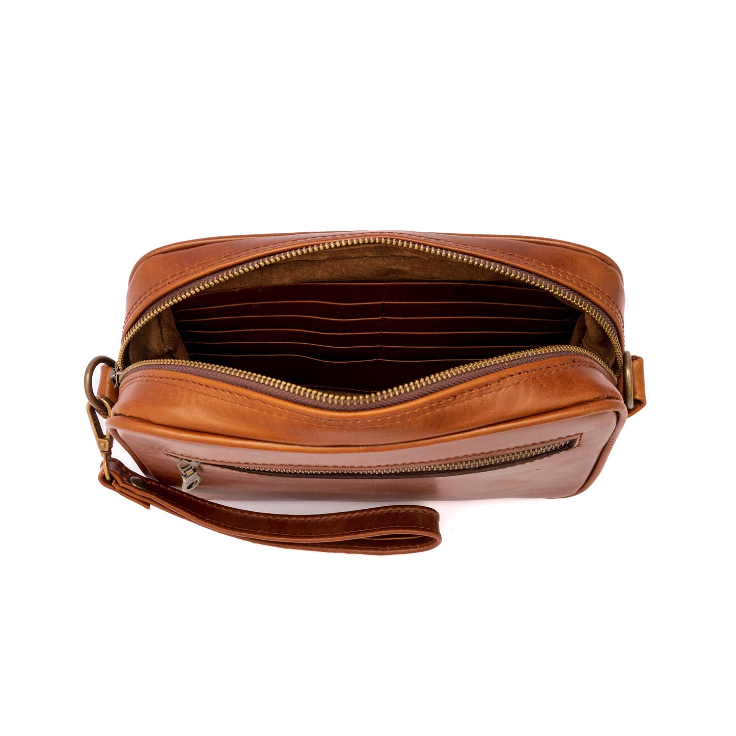 MOSVARTI Bolsos, billeteras y estuches Documentera En Piel Genuina Anguila (Miel)