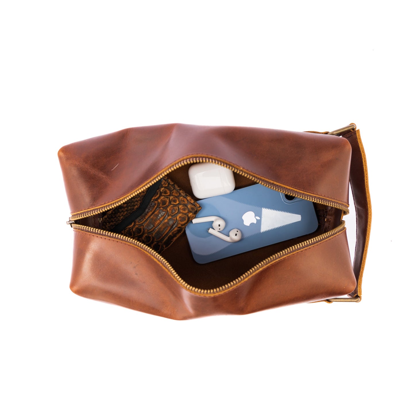 Mosvarti Neceser Sobaquera Piel Genuina Caballero (Pull Roble)