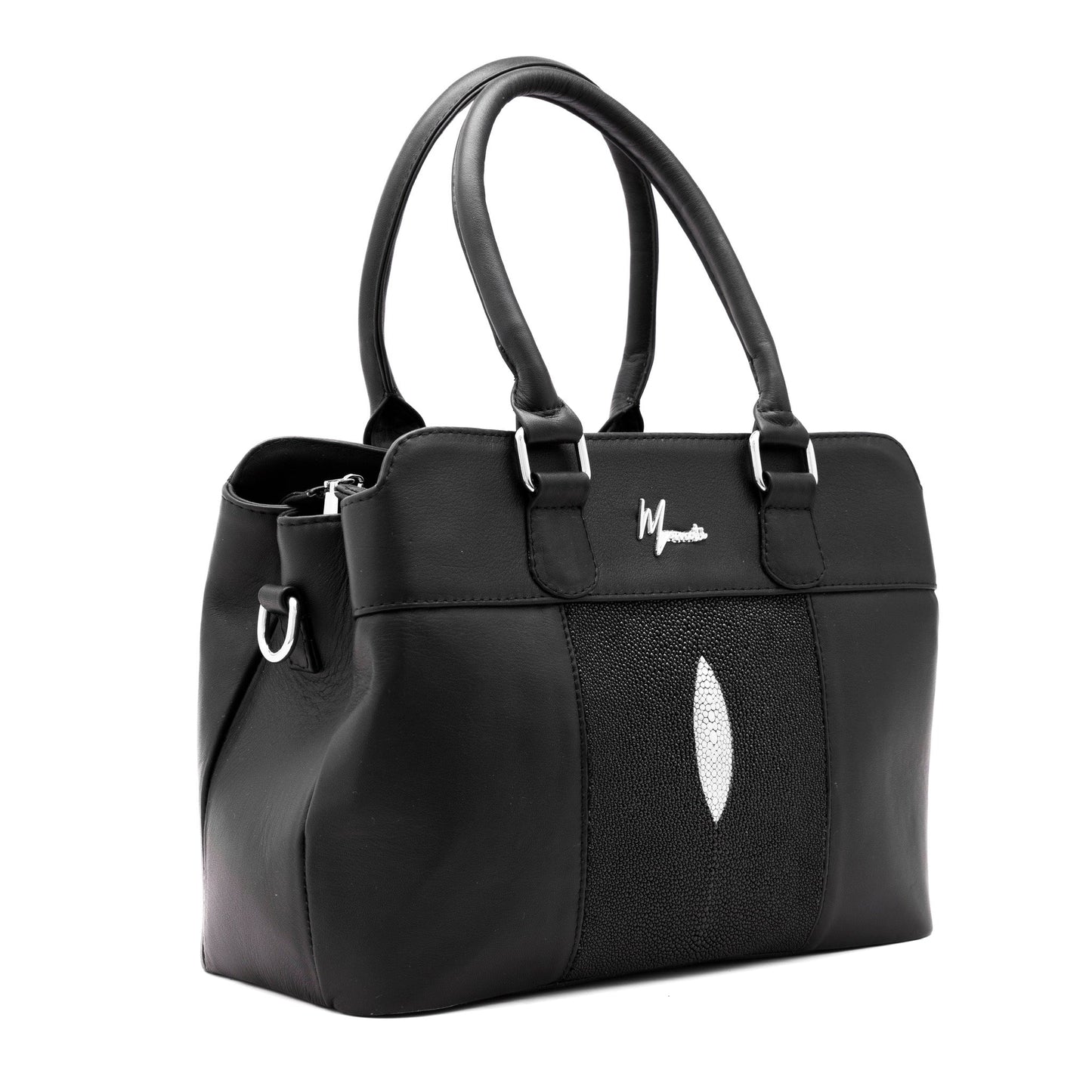 MOSVARTI Bolso Mod Detroit color Negro Frente Mantarraya Reyna color Negro