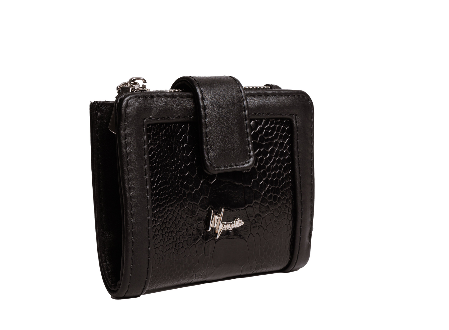 Cartera Dama con Aplic Pata Avestruz lustrado mod Bolivia