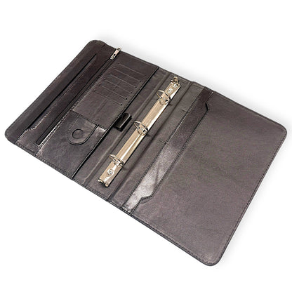 Carpeta ejecutiva con broche media carta cuero (Solo mayoreo)