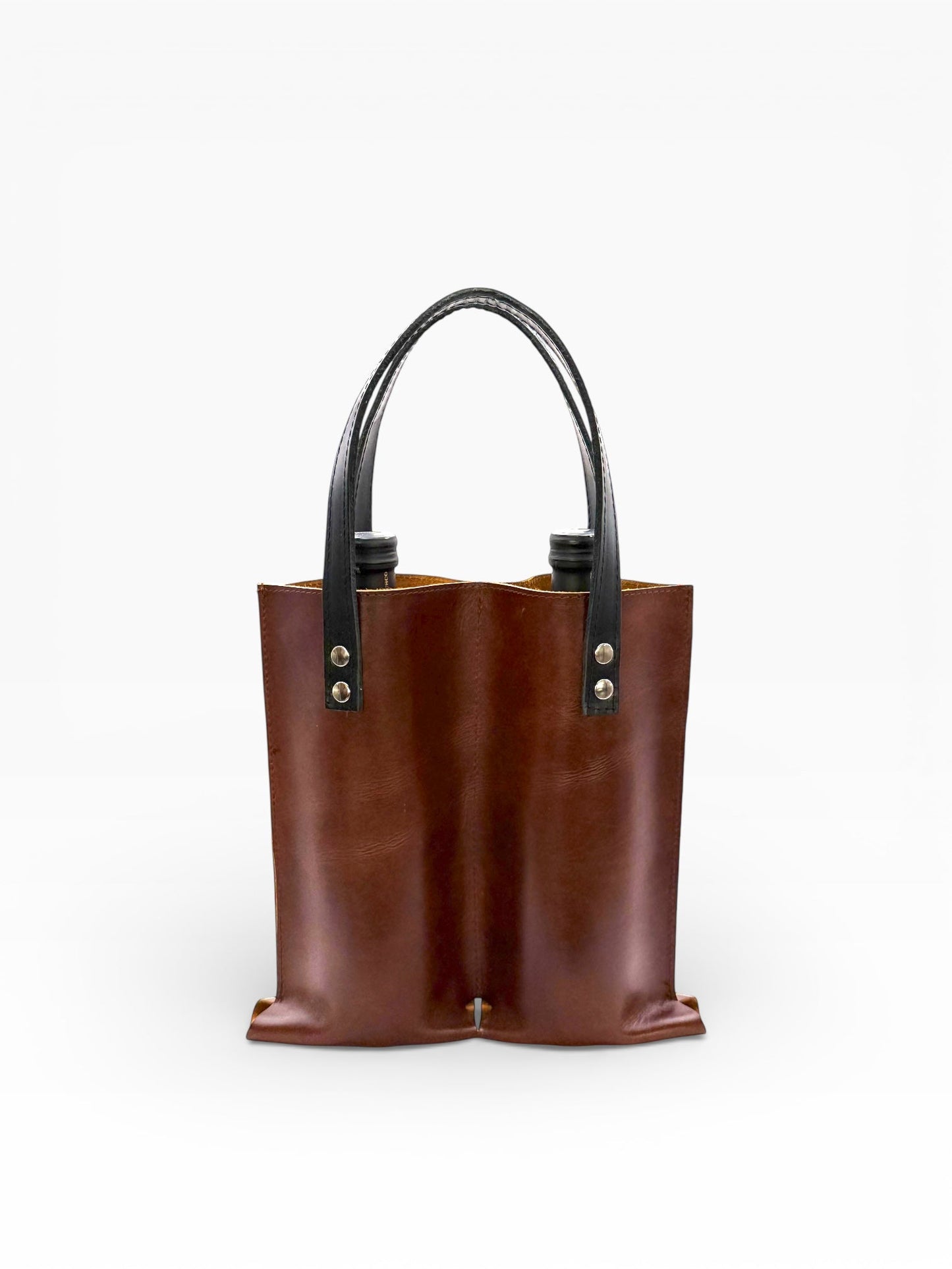 Bolsa Mosvarti porta botellas doble de cuero mayoreo