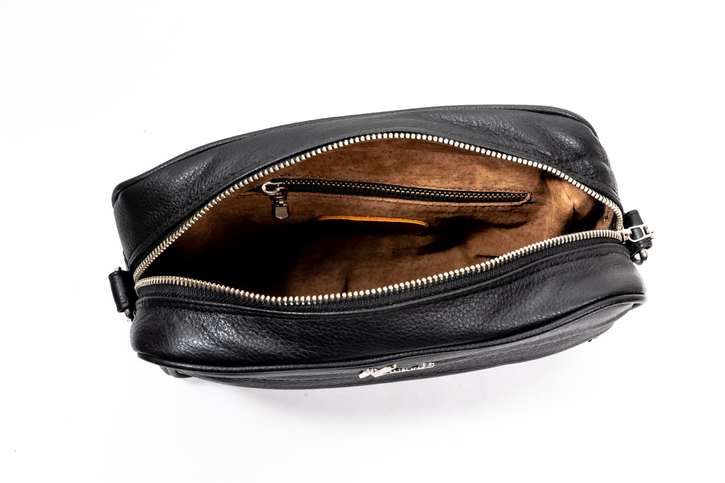 Bandolera  Pitón Negro Lustrado cuerpo floter negro Mod Matew.