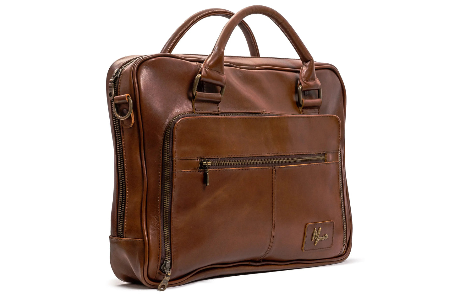 Maletin Portafolio 100% Cuero Mod. Holmes (Pull roble)