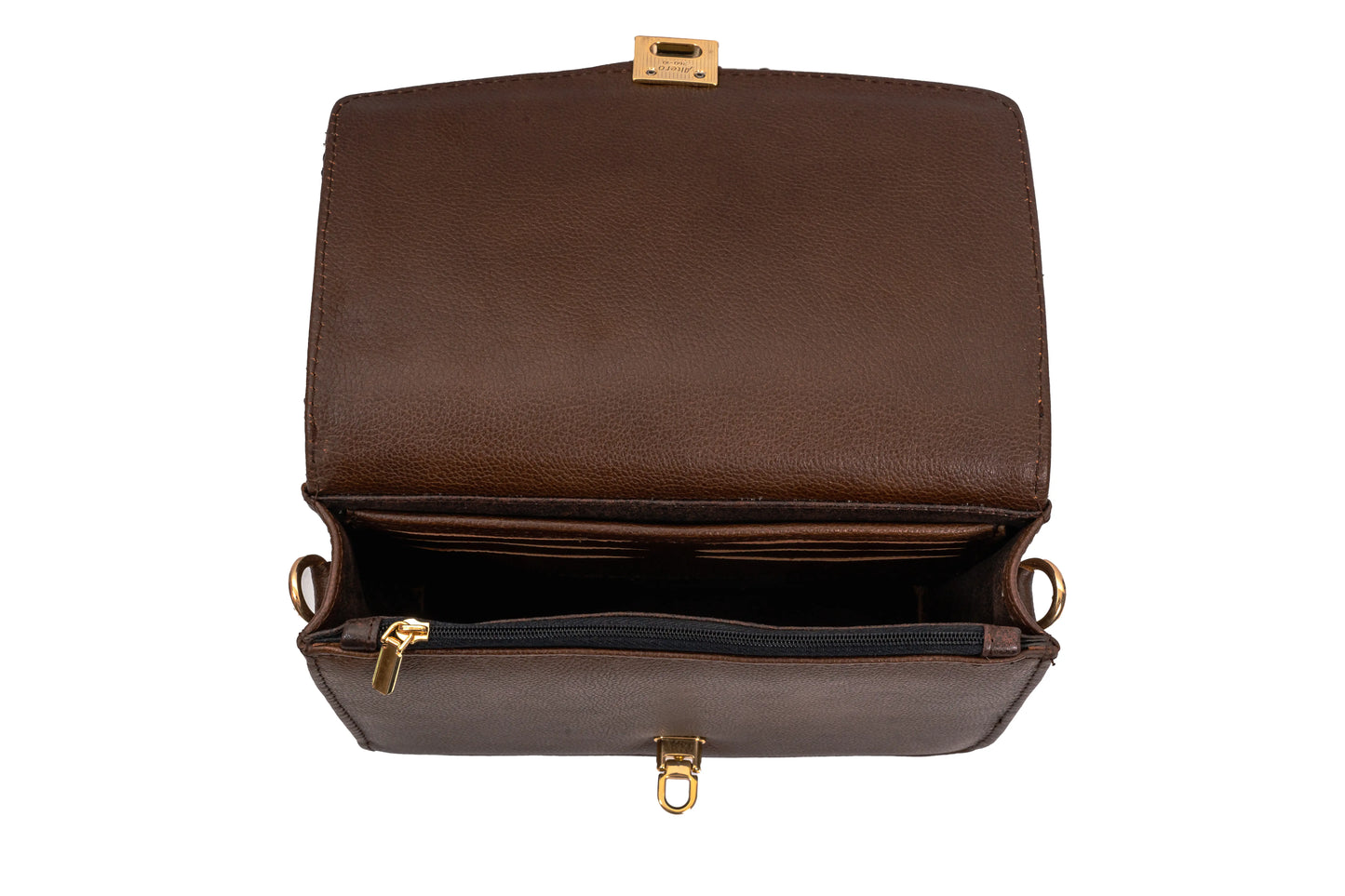 Bolso Crossbody  Marruecos 🐍 (Café Bi-tono)