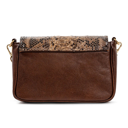 Bolso Crossbody  🐍 (Bitono Café)
