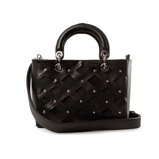 Bolso Tipo kelly mod. Viena Mantarraya Laser