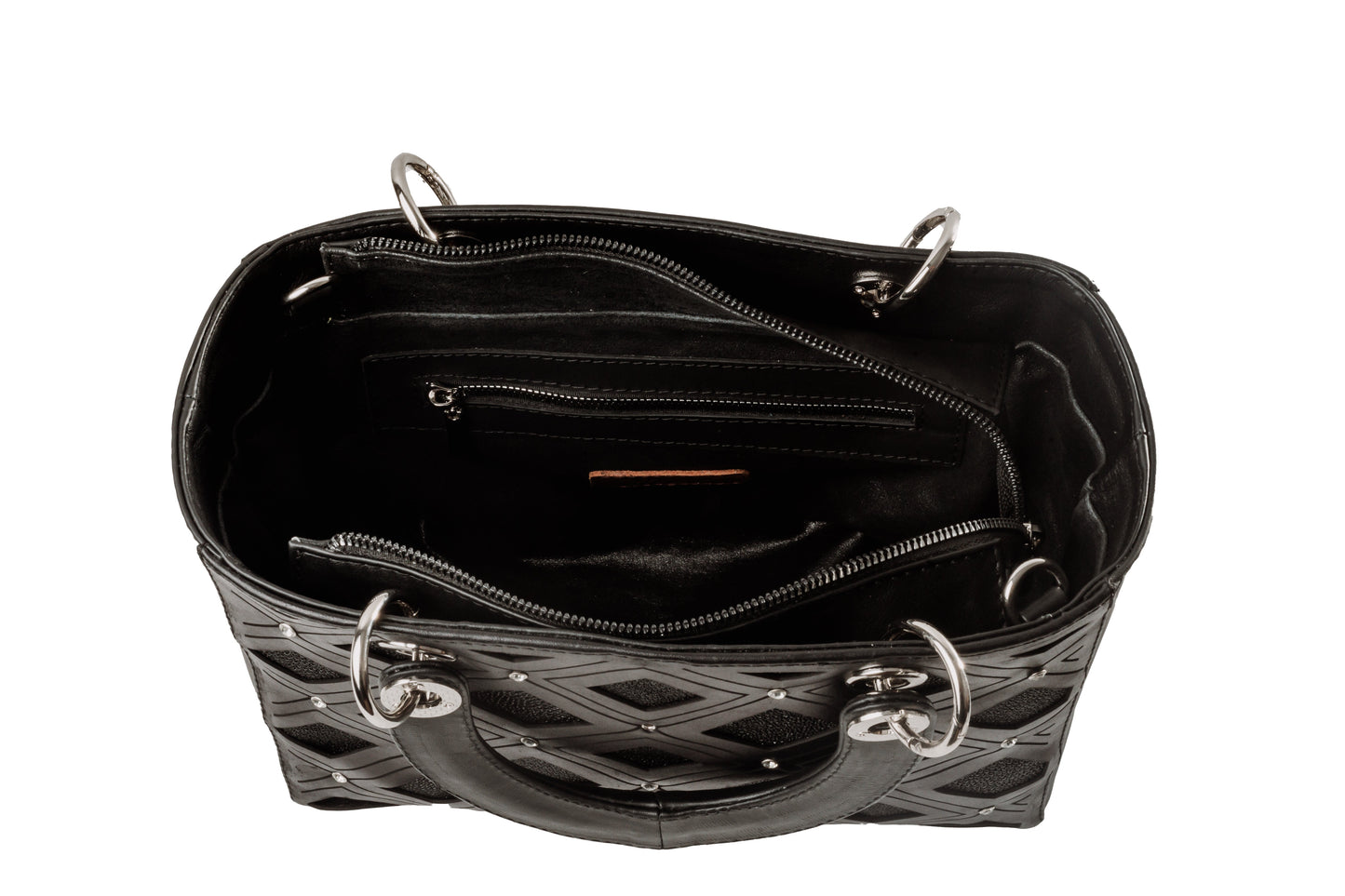 Bolso Tipo kelly mod. Viena Mantarraya Laser
