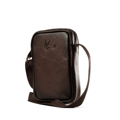 Bandolera Mini Celular Pie flother sombreado café