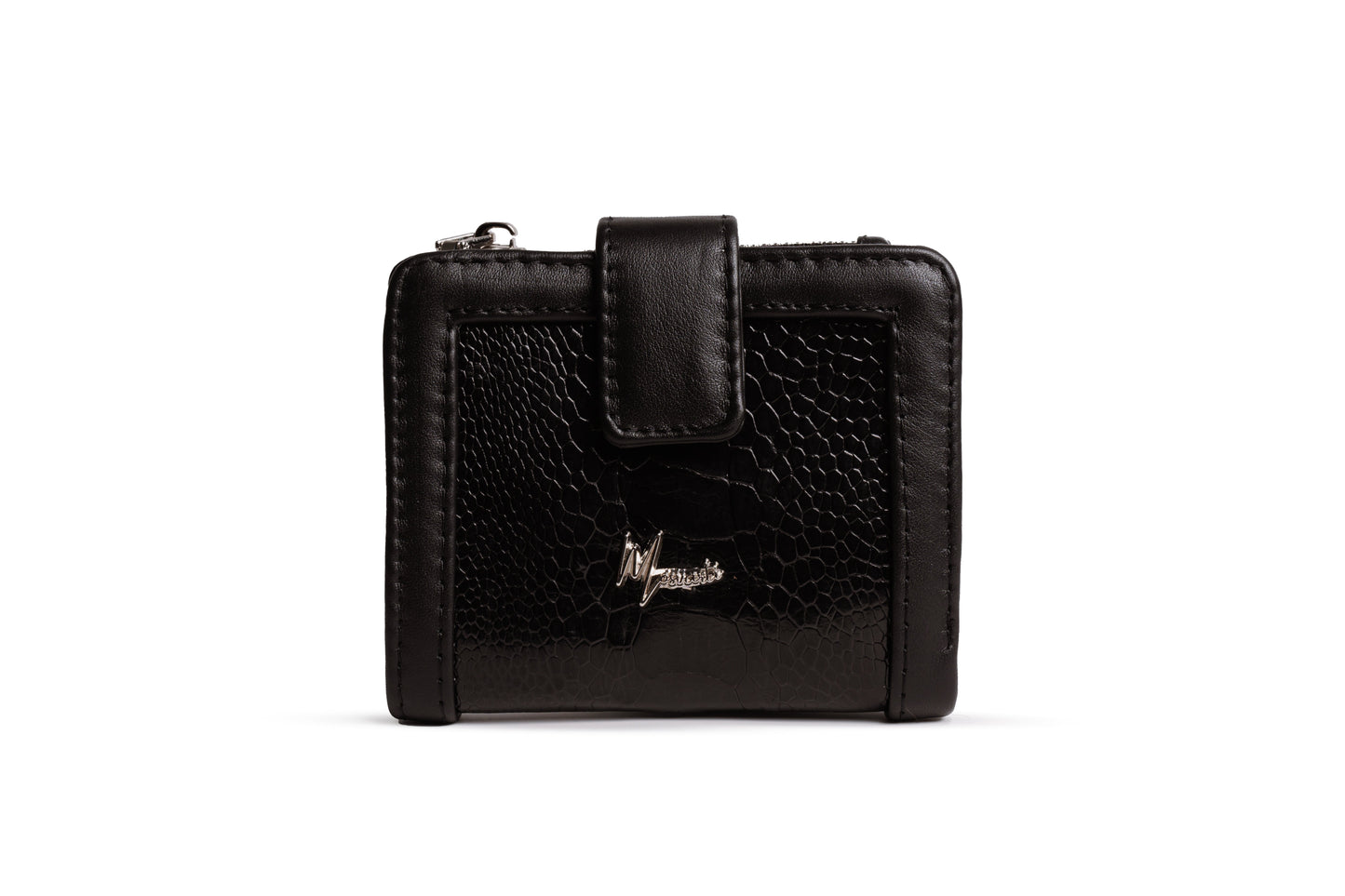 Cartera Dama con Aplic Pata Avestruz lustrado mod Bolivia