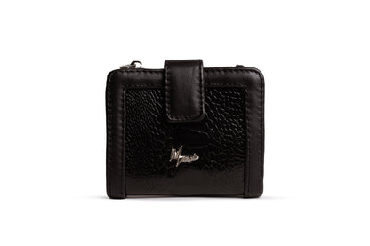 Cartera Dama con Aplic Pata Avestruz lustrado mod Bolivia