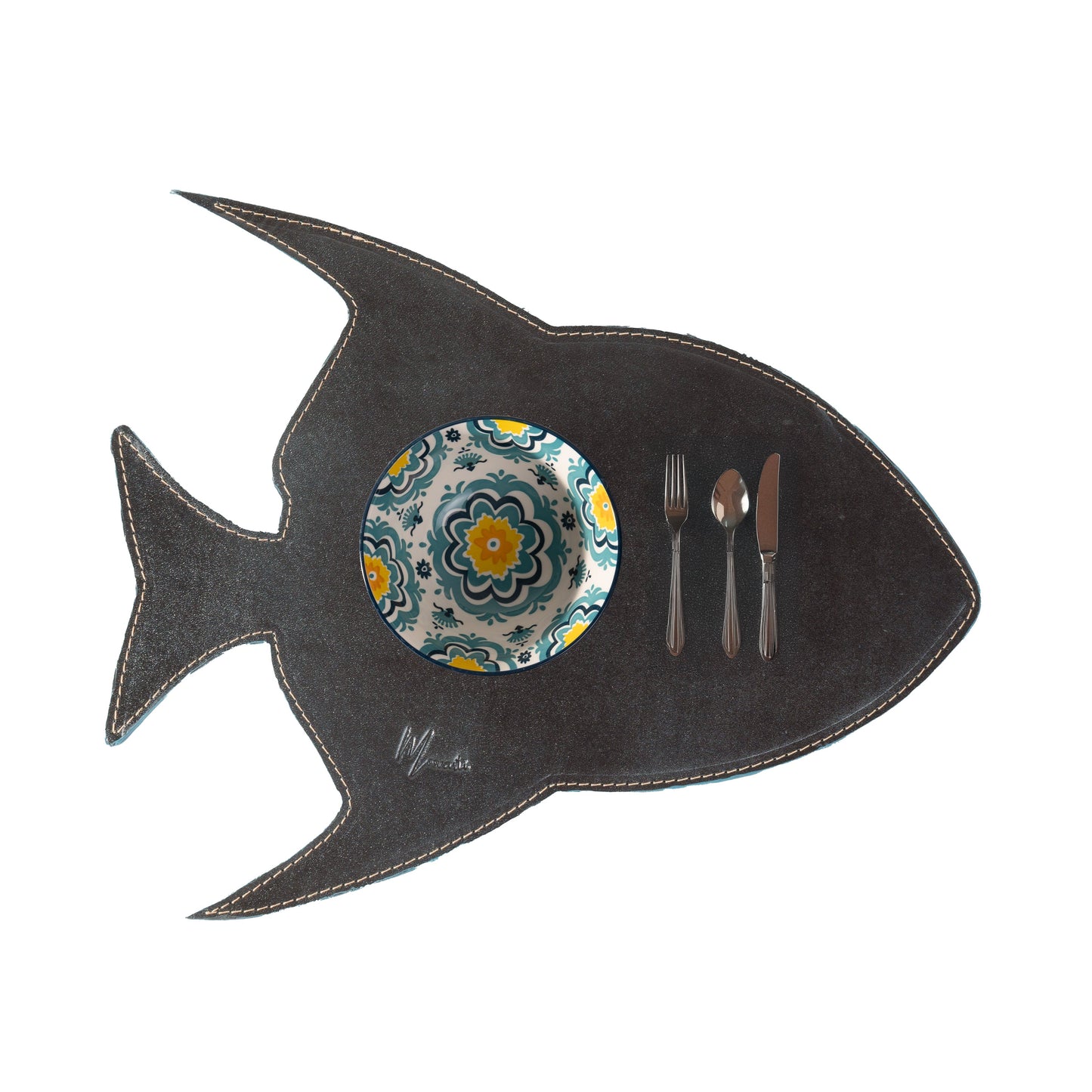 Manteleta rígida pescado| Plato base, salvamanteles figura  pez