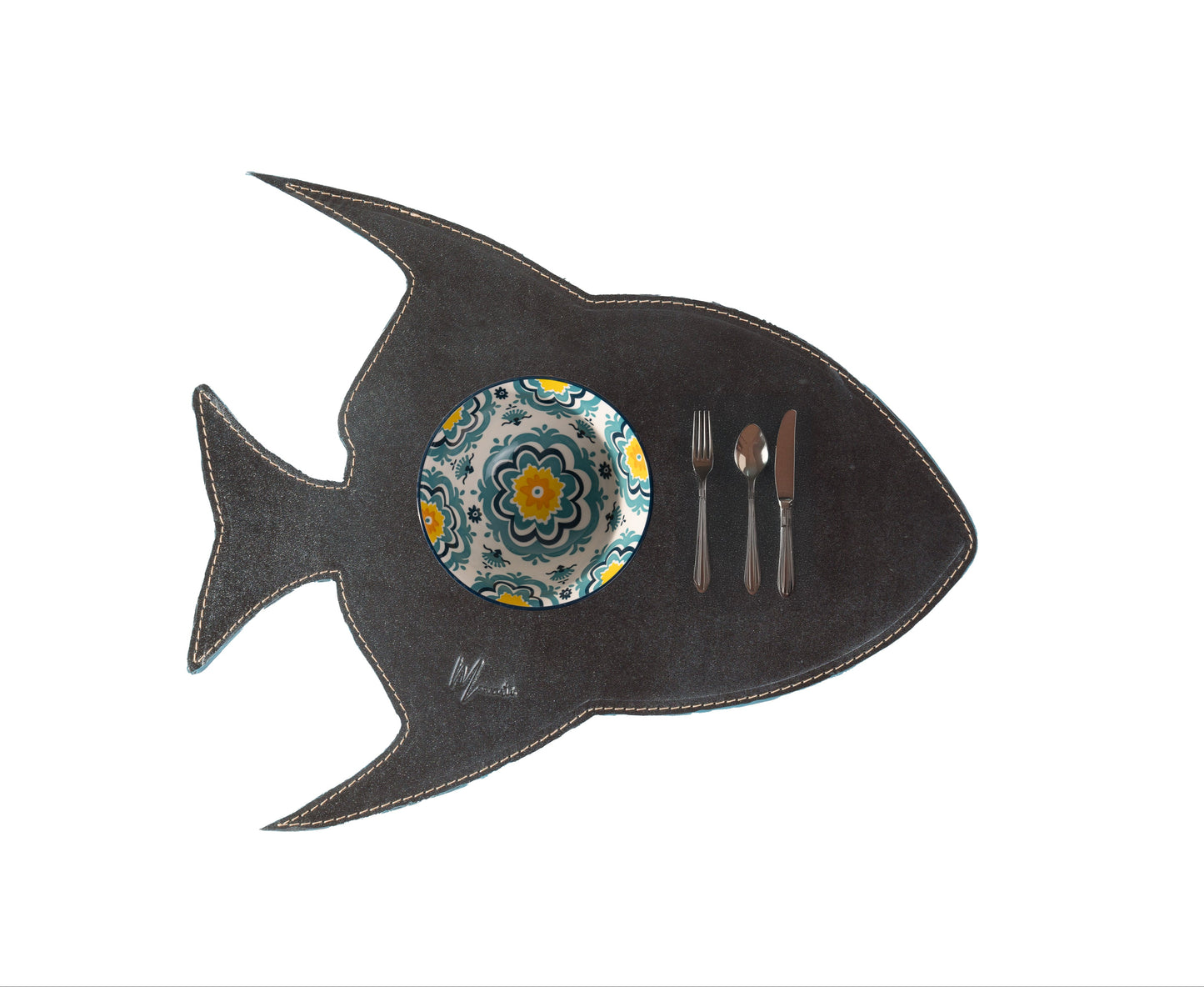 Manteleta rígida pescado| Plato base, salvamanteles figura  pez