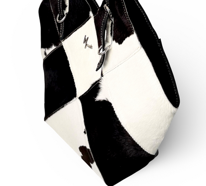 Bolsa Mod Argentina cuero Bovino *Pelo Bovino NB*
