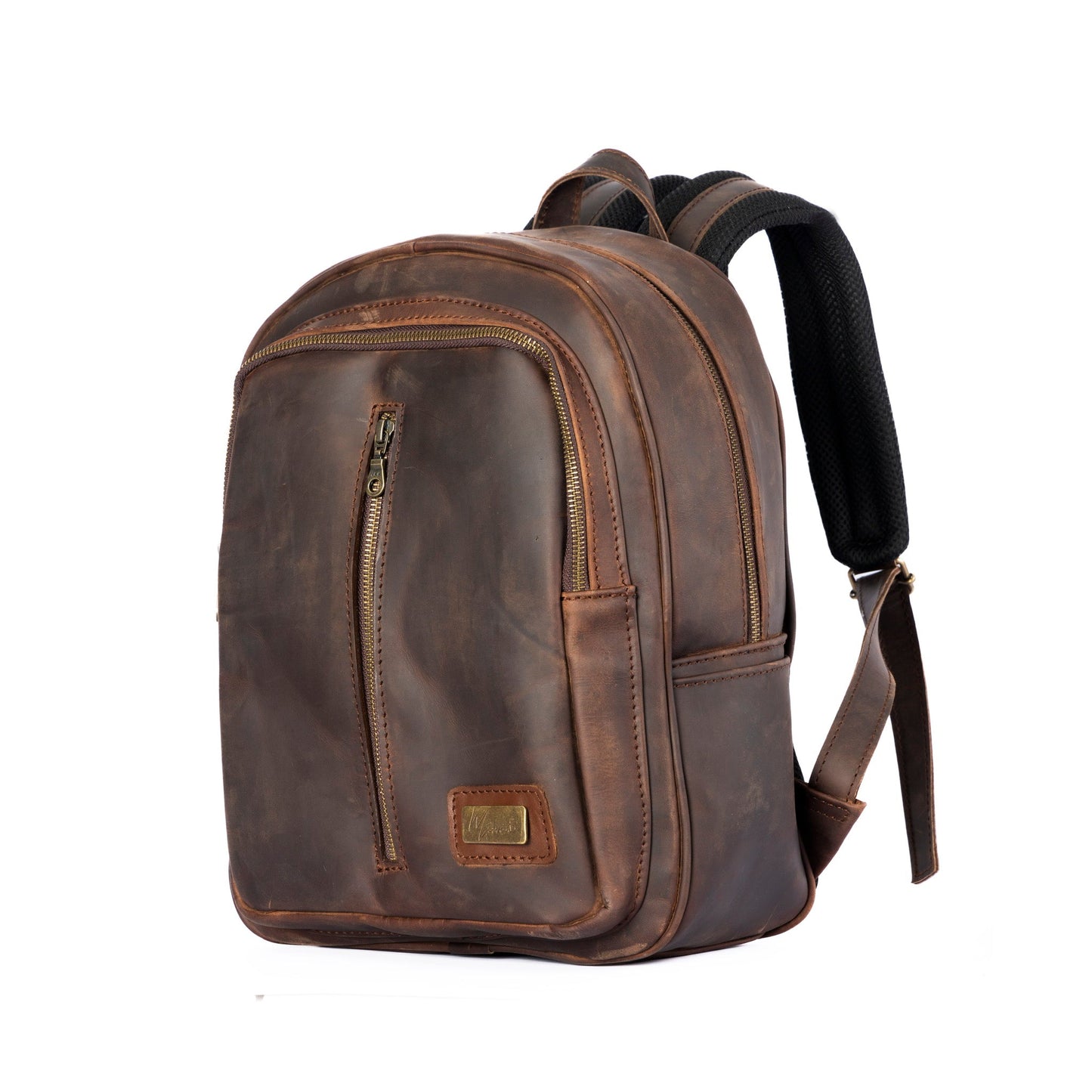 MOSVARTI Back pack Mod. Tokio Mochila clasica cuero ( Crazy Crazy)