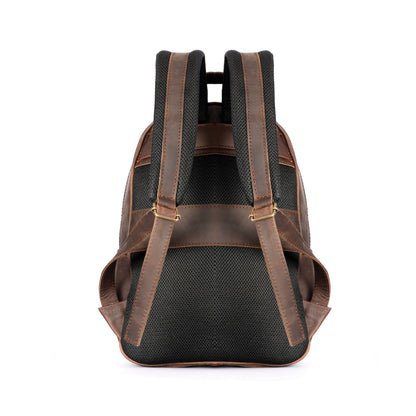 MOSVARTI Back pack Mod. Tokio Mochila clasica cuero ( Crazy Crazy)