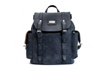 MOSVARTI Backpack Mod. Chicago Urban style cuero (crazy azul)