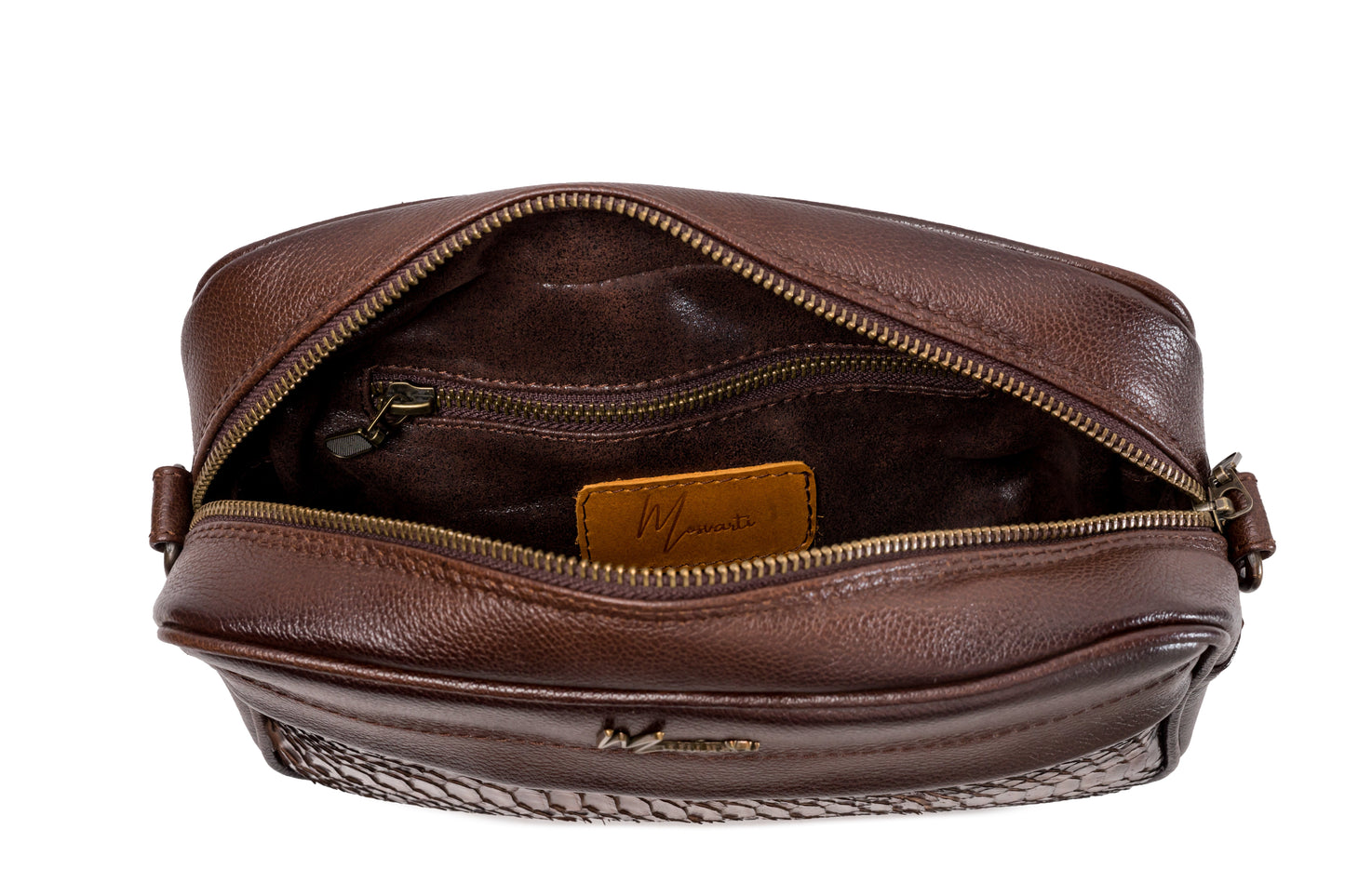 MOSVARTI bandol BANDOLERA Mod Matew Frente piton Café cuerpo flotter café