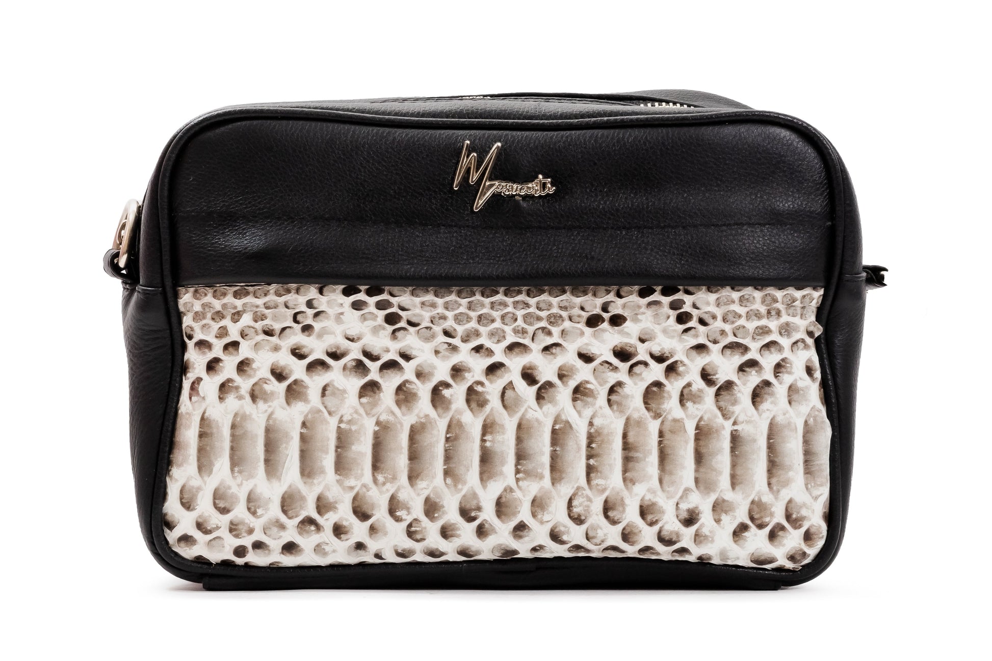 MOSVARTI bandol BANDOLERA Mod Matew Frente piton Natural cuerpo flotter negro