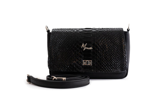 MOSVARTI Bolso Crossbody  🐍 (Negro)