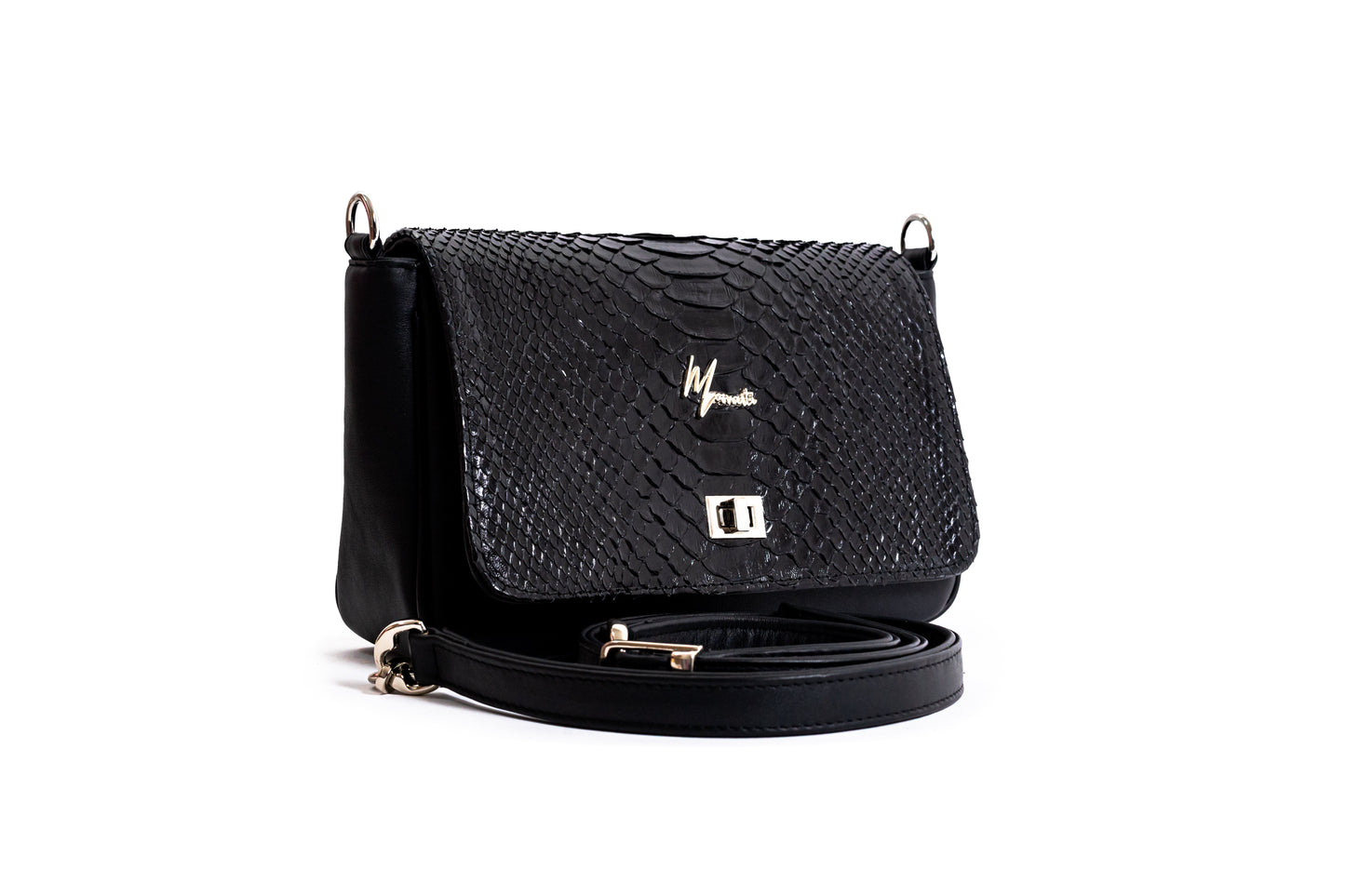 MOSVARTI Bolso Crossbody  🐍 (Negro)