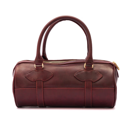 MOSVARTI Bolso Dama Cilindrico 100% Piel Mod duffle Praga  (Pull up Shedron)