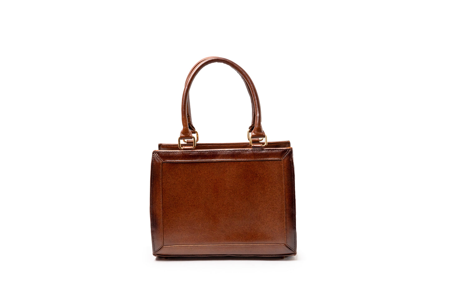 MOSVARTI Bolso Estilo Birkin Bovino krakelado Naranja  Mod. Manhattan