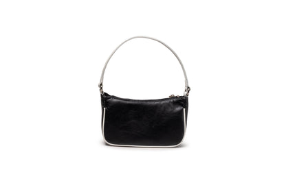 MOSVARTI Bolsos, billeteras y estuches Bolso Mod aranza cuerpo Piel suavel negro/blanco  Pitón Natural