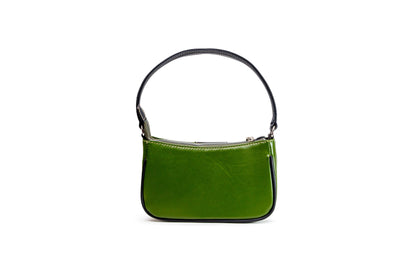 MOSVARTI Bolsos, billeteras y estuches Bolso mod aranza Piel de nopal verde/ Negro