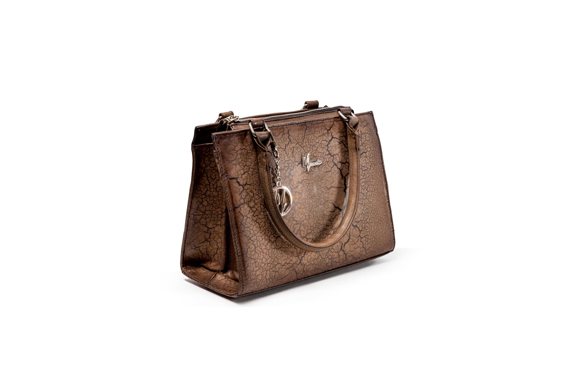 MOSVARTI Bolsos Bolso Modelo Birkin Sensations Grietas Café