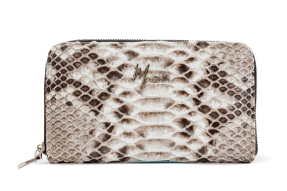 MOSVARTI Cartera para Dama en Piel Genuina de 🐍 (Natural)