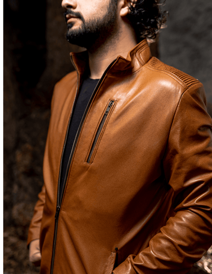 MOSVARTI chamarra chamarra modelo Ares color miel