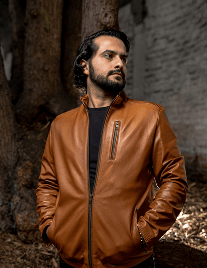 MOSVARTI chamarra chamarra modelo Ares color miel