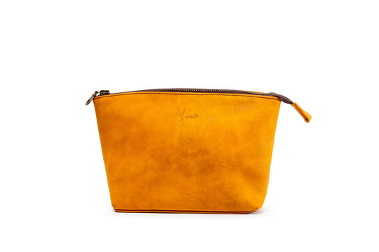 MOSVARTI Copia de Cosmetiquera 100% Piel Neceser Dama Para Accs. Berlin (Crazy Miel)