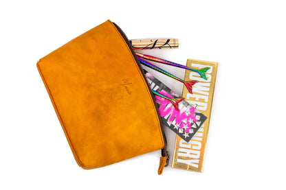 MOSVARTI Copia de Cosmetiquera 100% Piel Neceser Dama Para Accs. Berlin (Crazy Miel)