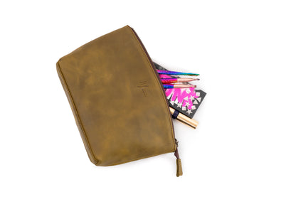 MOSVARTI Cosmetiquera 100% Piel Neceser Dama Para Accs. Berlin (Crazy Tang)