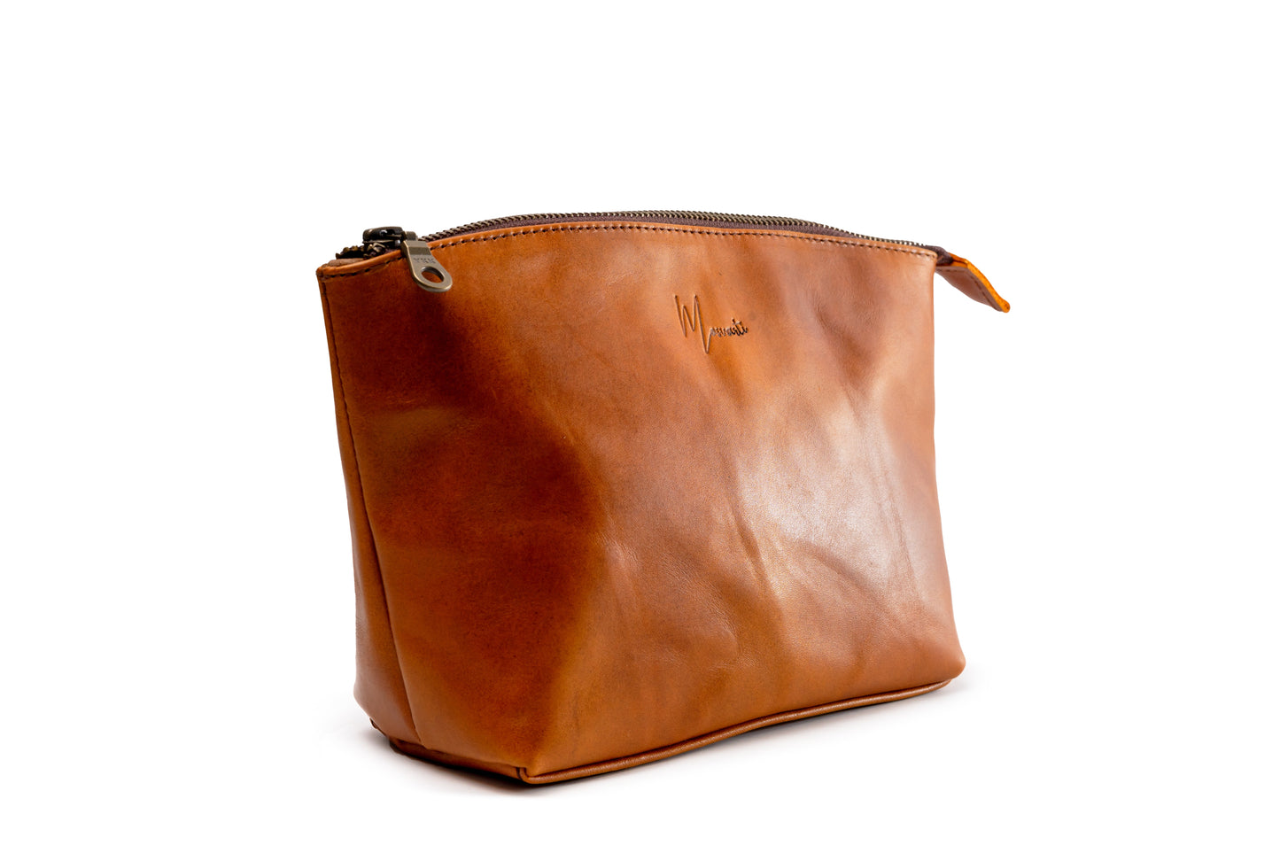 MOSVARTI Cosmetiquera 100% Piel Neceser Dama Para Accs. Berlin (Pull UP Miel)