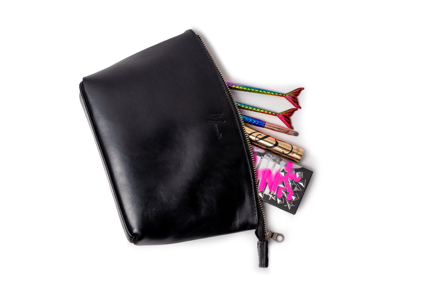 MOSVARTI Cosmetiquera 100% Piel Neceser Dama Para Accs. Berlin (Pull up negro)