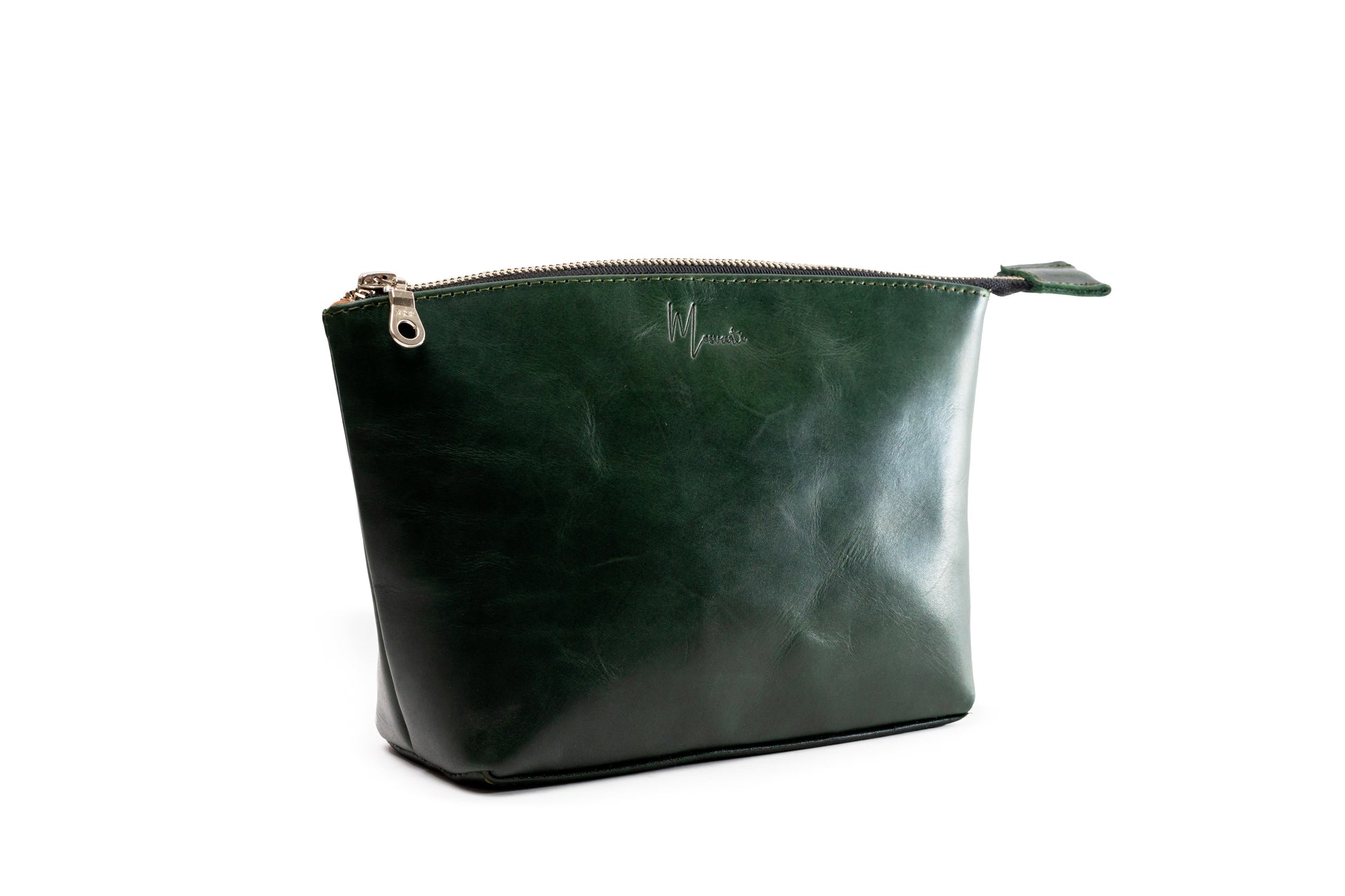 MOSVARTI Cosmetiquera 100% Piel Neceser Dama Para Accs. Berlin (Pull up Verde)