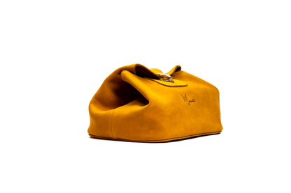 MOSVARTI Cosmetiquera 100% Piel Neceser Dama Para Accs. Mod Cosmopolitan (Crazy Miel)