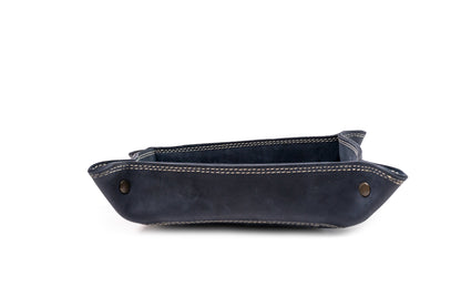 MOSVARTI guarda llaves Organizador de Cuero ó Guarda llaves (CRAZY AZUL)