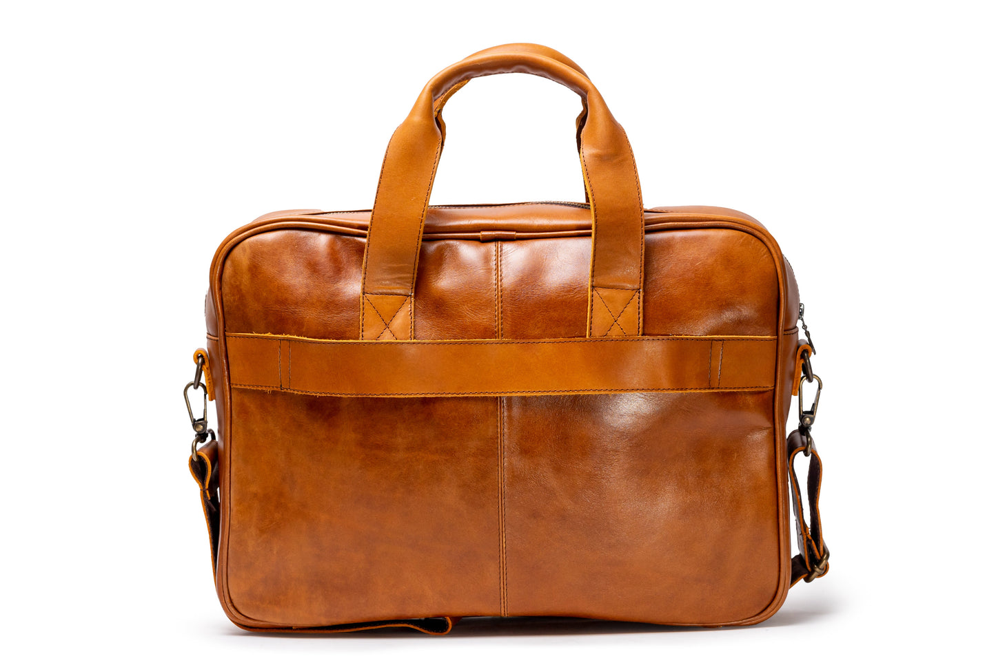 MOSVARTI Portafolios Maletin PORTAFOLIO 100% Cuero Mod. ( Pull up Roble )