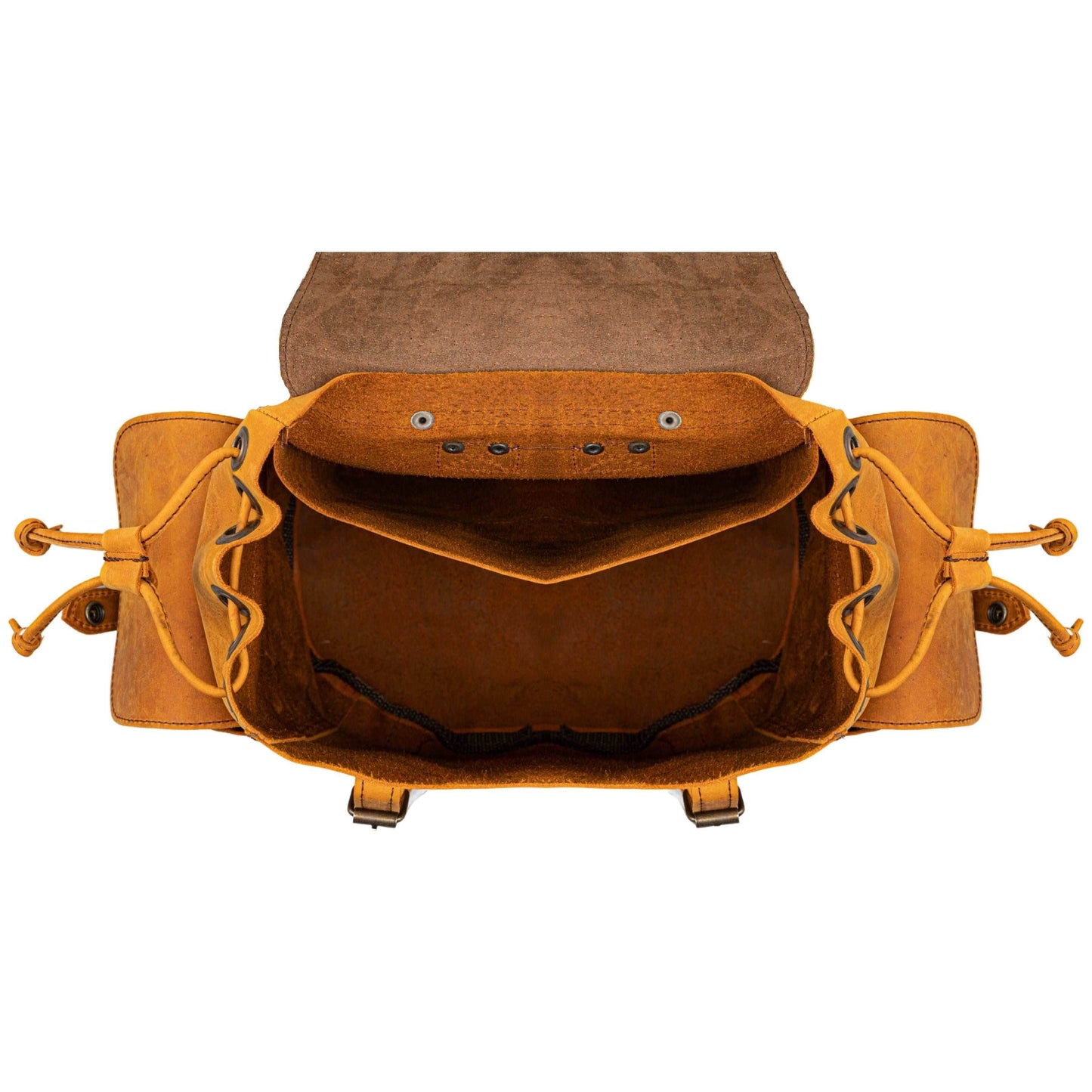 MOSVARTI Backpack Mod. Chicago Urban style cuero( crazy Naranja)