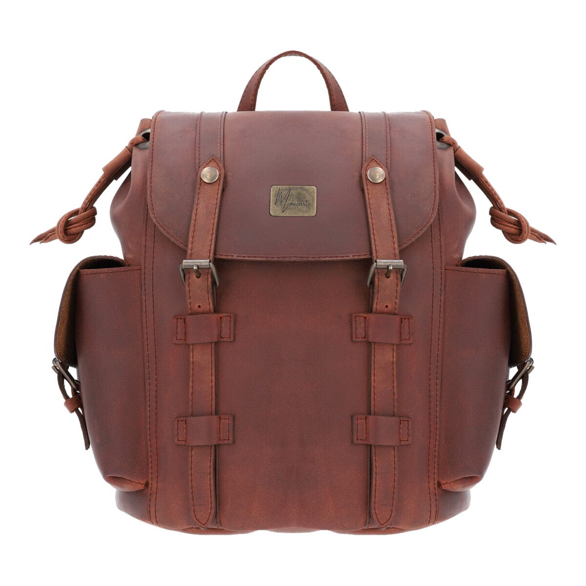 MOSVARTI Backpack Mod. Chicago Urban style cuero( crazy shedron)