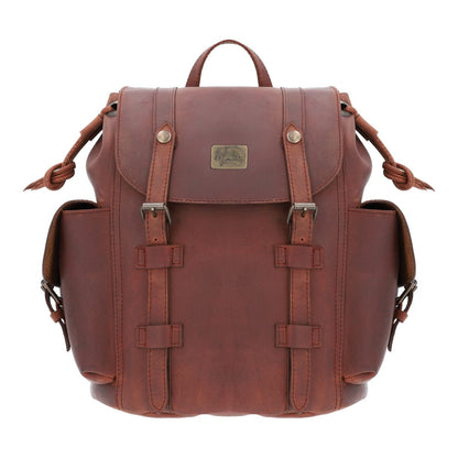 MOSVARTI Backpack Mod. Chicago Urban style cuero( crazy shedron)