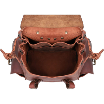 MOSVARTI Backpack Mod. Chicago Urban style cuero( crazy shedron)