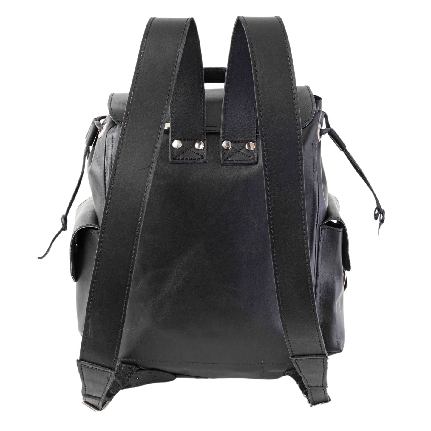MOSVARTI Backpack Mod. Chicago Urban style cuero (pull up negro )