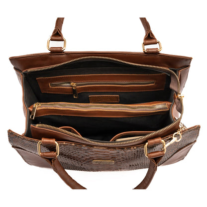 MOSVARTI Bolso Amazonas Dama   🐍 (Café)